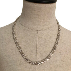 925 Sterling Milor Italy Byzantine Necklace 19”